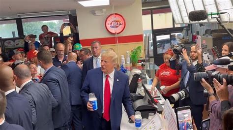 trump at dairy queen|Trump Dairy Queen Event